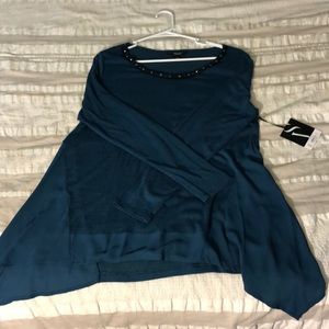 Teal Vera Wang shirt